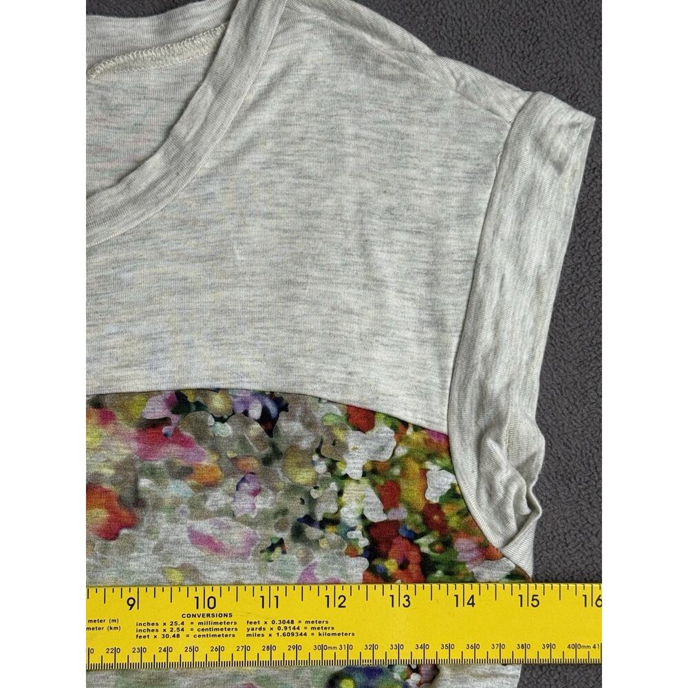 Weston S Watercolor Floral Ruched Midi Dress Bodycon Stretch Made USA Artsy - Picture 10 of 16